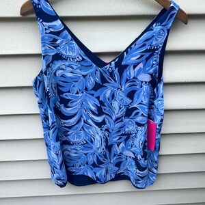 NWT Lilly Pulitzer reversible sleeveless top. Size M.